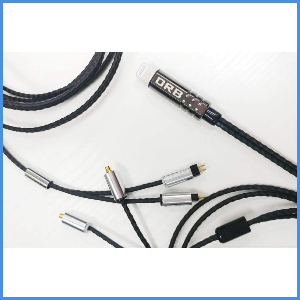 Orb Clear Force Ultimate Lightning Cable For Iphone With Mmcx Cm Iem Headphone Upgrade