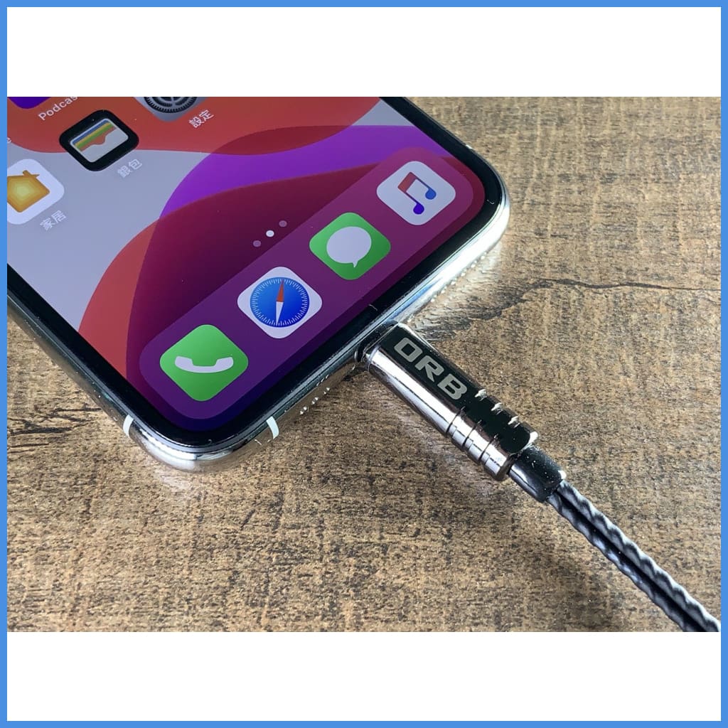 Orb Clear Force Ultimate Lightning Cable For Iphone With Mmcx Cm Iem Headphone Upgrade