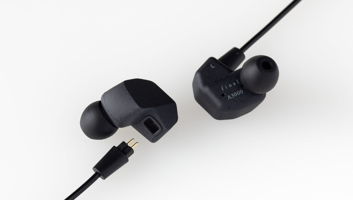 Final Audio A3000 In-Ear Monitor IEM Headphones - 3.5mm 2-Pin Cable