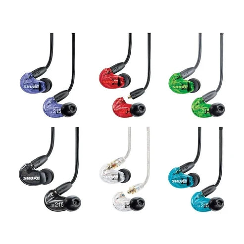 Shure SE215 Sound Isolating Earphones with Mic + Free Gift Cable