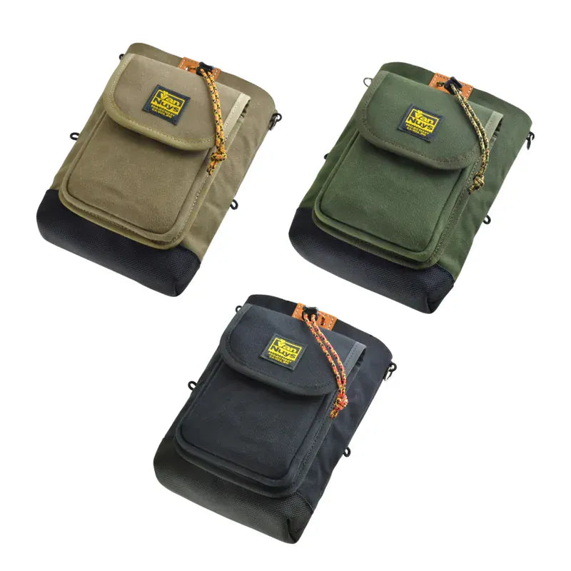 VanNuys D761 Handmade Double Layer Open Waist Bag Made In Japan