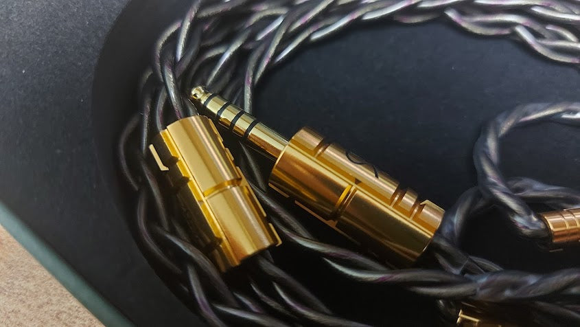 Beat Audio Alva Silver Alloy 4-Wire In-Ear Monitor IEM Earphone Cable
