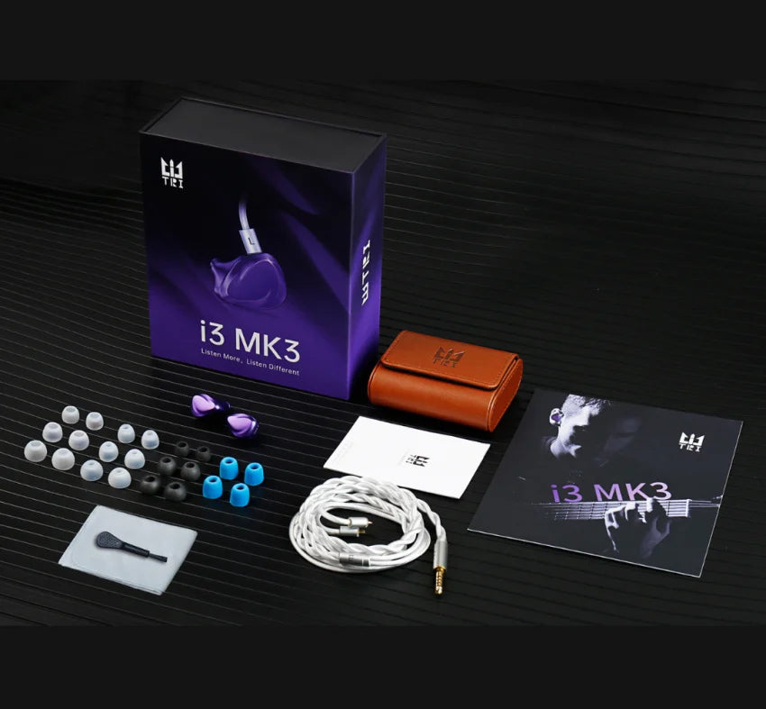 TRI i3 MK3 Hybrid IEM Planar BA DD Earphones 4.4mm
