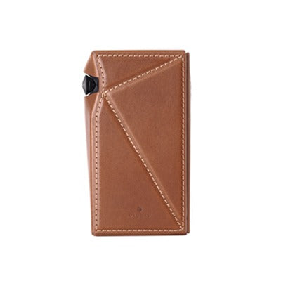 Brown leather wallet on a white background