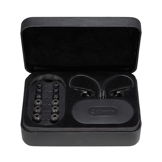 Audio-Technica ATH-IEX1 Hybrid IEM – Dual Dynamic DD + 2 BA Drivers, Titanium Housing, A2DC 3.5mm/4.4mm Balanced Cable, Hi-Res 5-50kHz 5Ω In-Ear Headphones