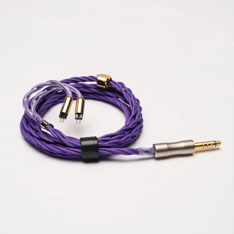 ROSESELSA Golden Rose 6N OCC Single Crystal Silver Single Crystal Copper Mixed Cable for In-Ear Monitor IEM Earphone