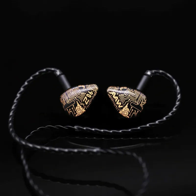 AAW Z06 Aurum Edition 6‑Driver IEM – Hong Kong Limited 38 Units, Dual Isobaric Bass DD + 4 BA, 10‑40kHz, 12Ω Audiophile In‑Ear Monitors