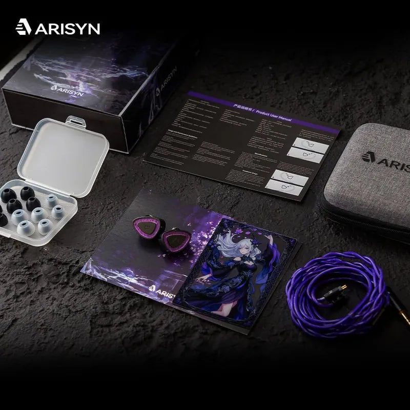 ARISYN Kong You Tribrid IEM: 10mm Carbon Nano + Bone Conduction + MEMS