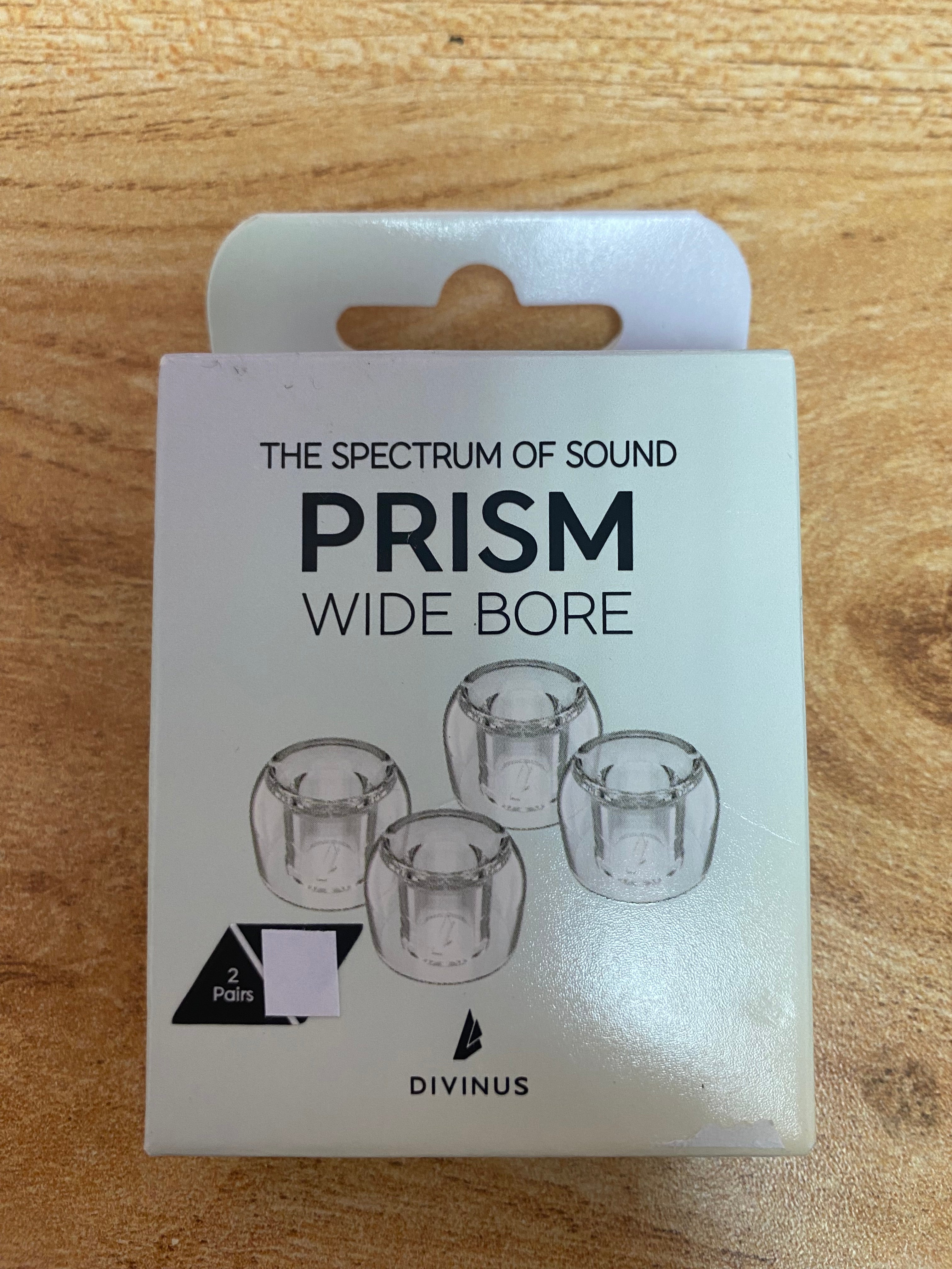 Divinus Prism Wide Bore LSR Eartips With 4-6mm Nozzle For In-Ear Monitor IEM Earphone 4 Sizes