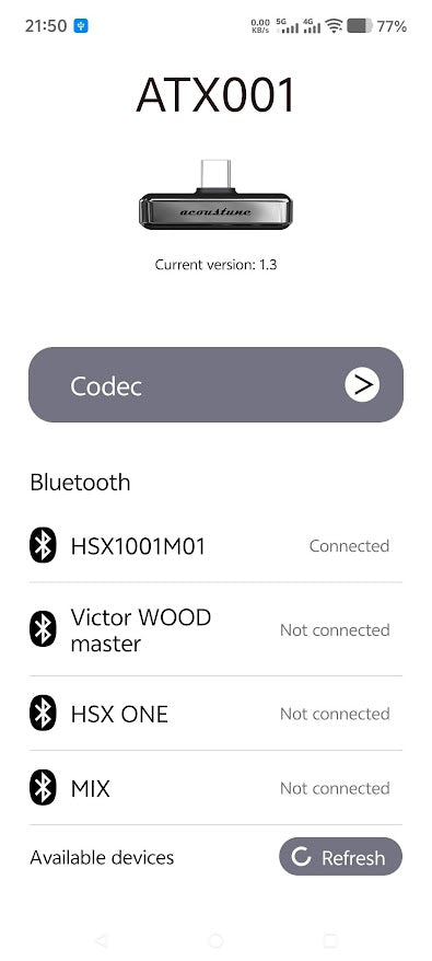 Acoustune ATX001 USB-C Bluetooth 5.4 Audio Transmitter LDAC aptX