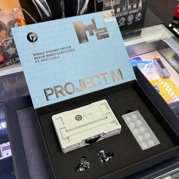 DITA Project M2 Titanium Dynamic Driver Audiophile In-Ear Monitors IEM Earphone