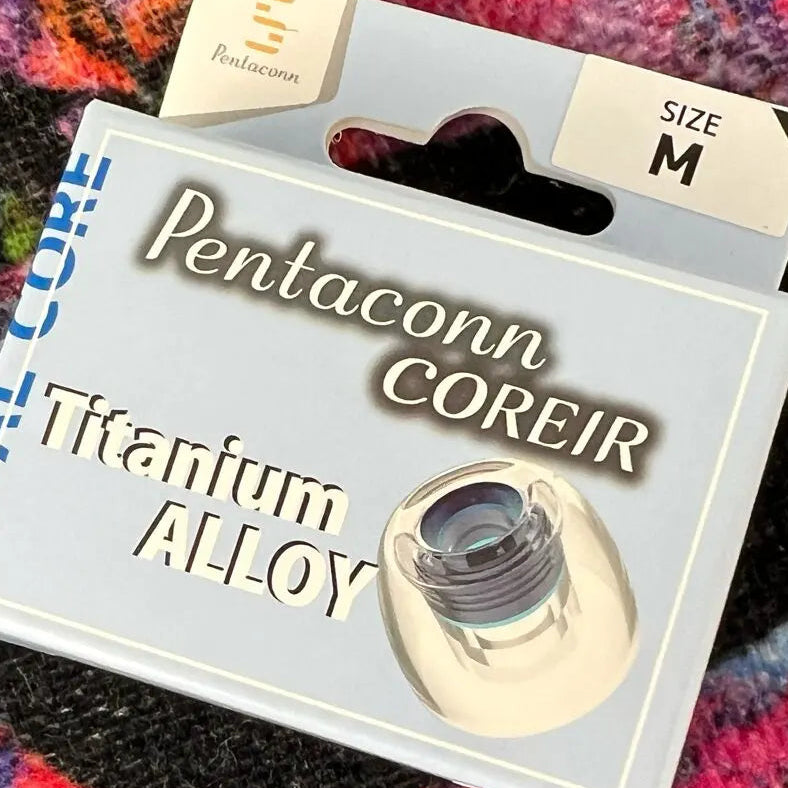 Pentaconn COREIR Ti ALLOY Titanium Ear Tips for IEMs 4 Sizes