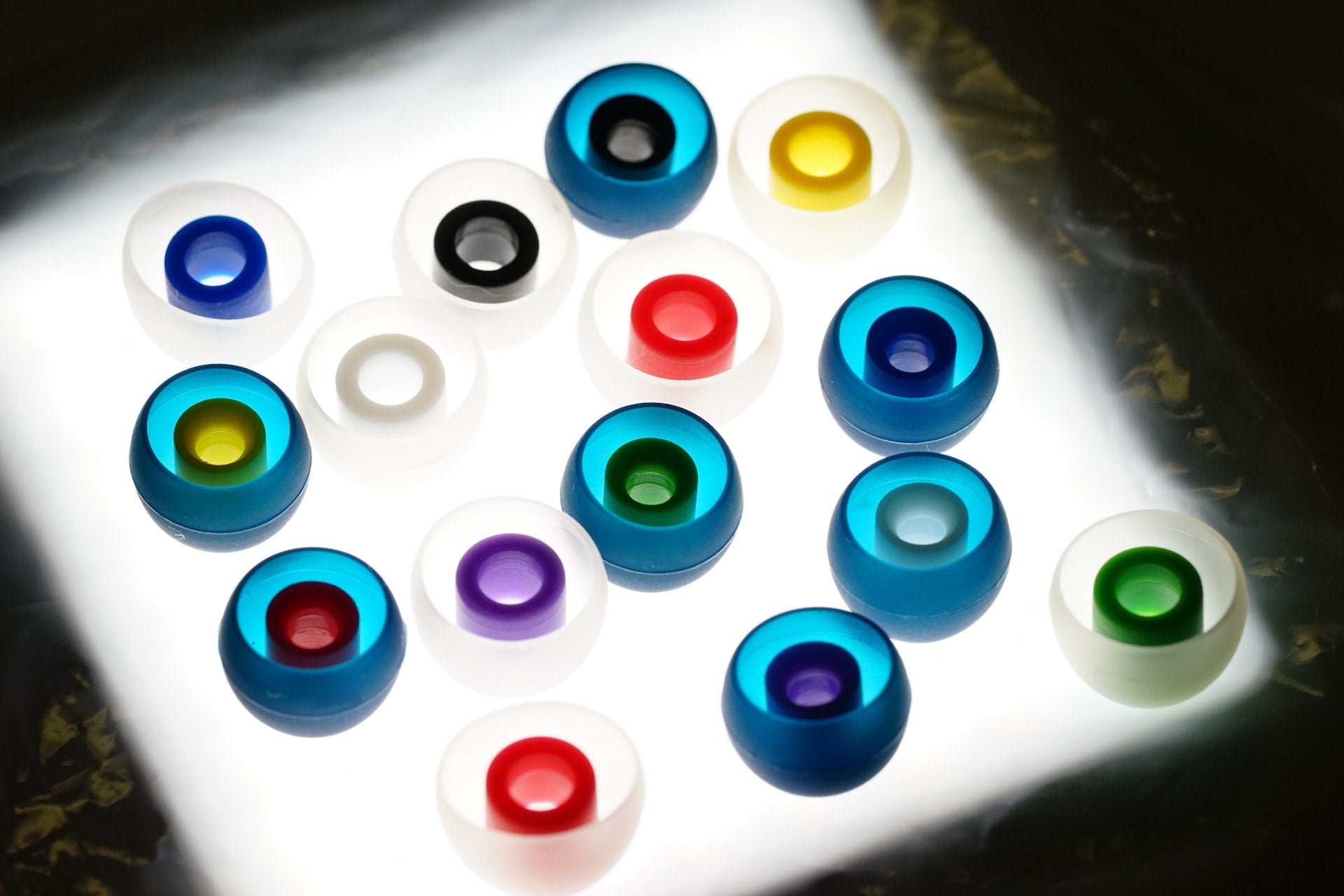 Acoustune AET07 / AET08 Silicone Eartips for IEMs – Tuning Tips for Enhanced Bass, Clear Vocals & Better Fit (Compatible with Campfire, JH, JVC, Noble, AKG, Fender)