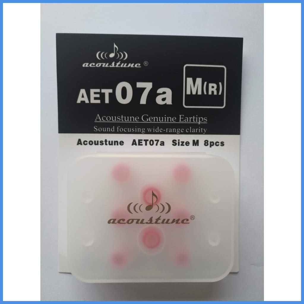 Acoustune Aet07A S M L Eartips 4 Pairs With Case Medium M(R) Red (4 Pairs Case) Eartip