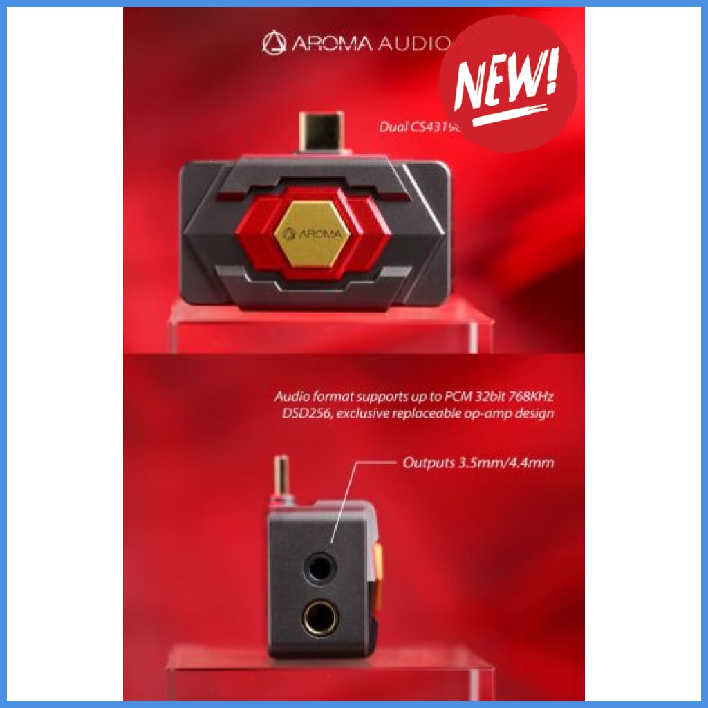 AROMA Audio XuanWu Portable DAC with Op-AMP for Type-C with