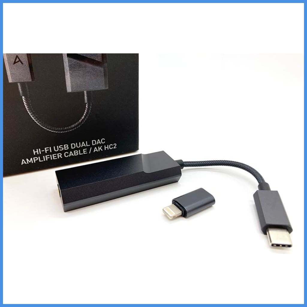 Astell Kern Ak Hc2 Hi-Fi Dual Dac Type-C Cable With Lightning Adapter To 4.4Mm Earphone Amplifier