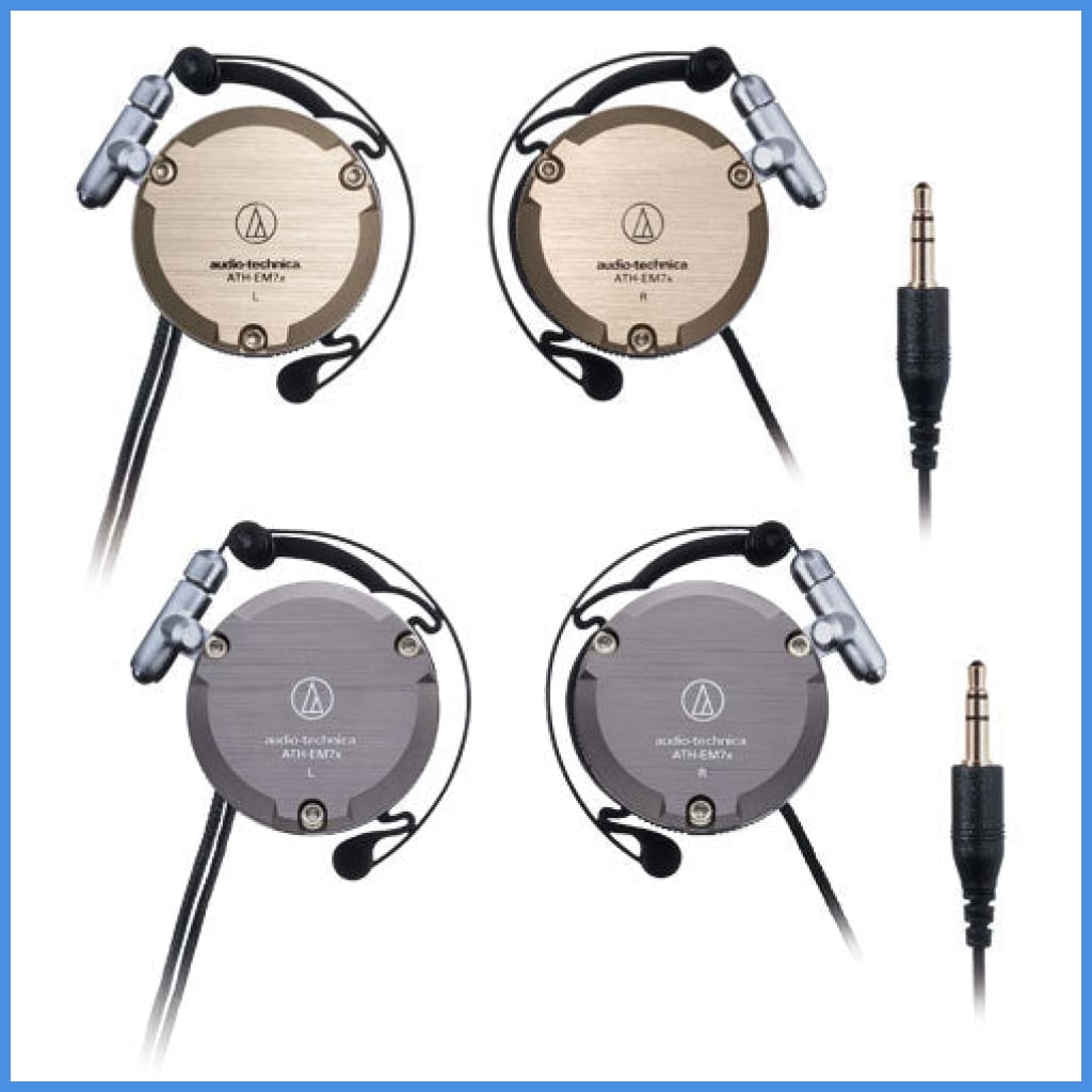 Audio Technica ATH-EM7x Ear-Fit Aluminum Headphone 28mm Dynamic Driver