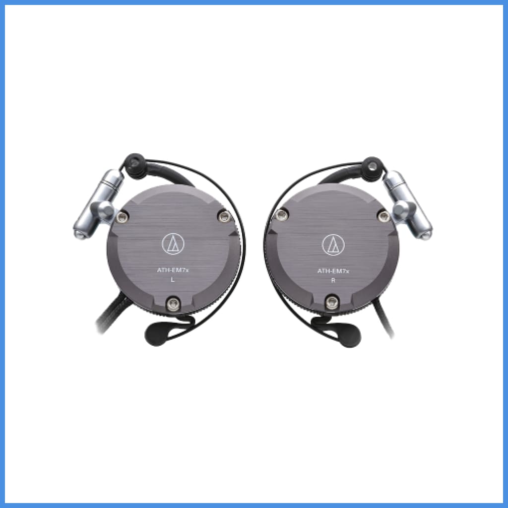 Audio Technica Ath-Em7X Ear-Fit Aluminum Headphone 28Mm Dynamic Driver Grey Metallic Champagne Gold