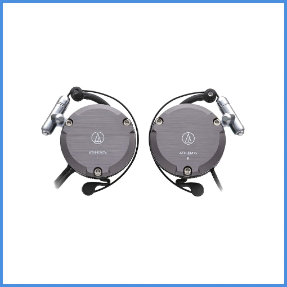 Audio Technica ATH-EM7x Ear-Fit Aluminum Headphone 28mm Dynamic Driver