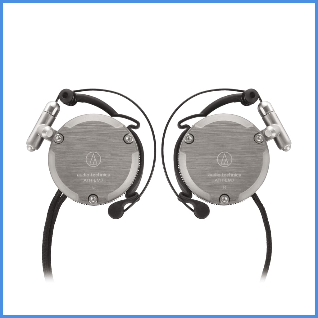 Audio Technica Ath-Em7X Ear-Fit Aluminum Headphone 28Mm Dynamic Driver Grey Metallic Gm