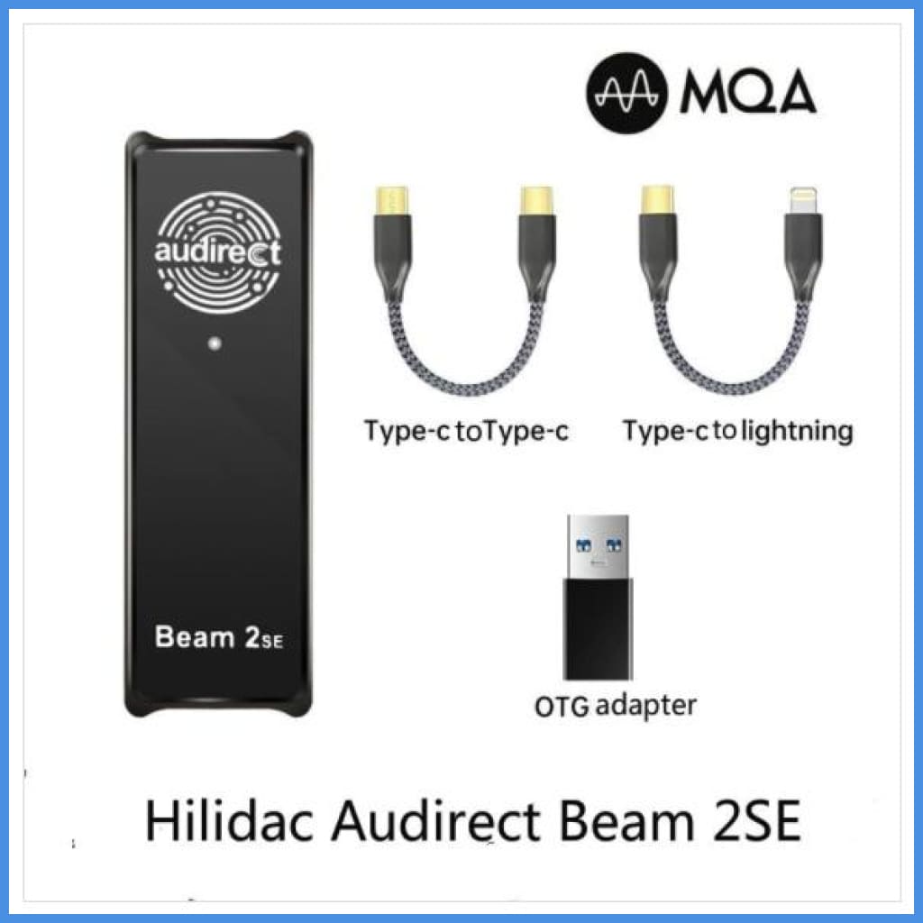 Audirect Beam 2Se Mqa Dsd Mini-Dac Adapter Amplifier For Iphone Android Smartphone With 3.5Mm Plug