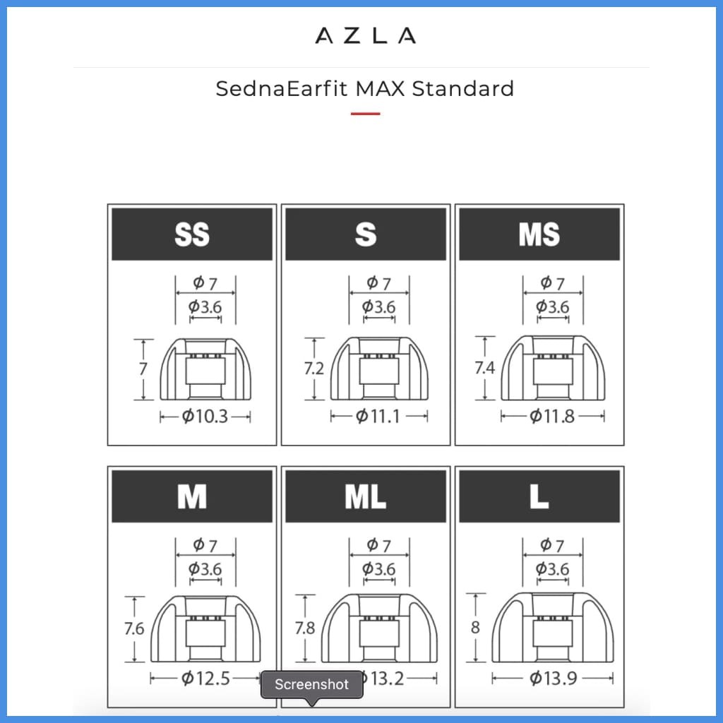 Azla Sedna Earfit Max Eartips For In-Ear Monitor Iem True Wireless Airpods Pro Earphone Eartip