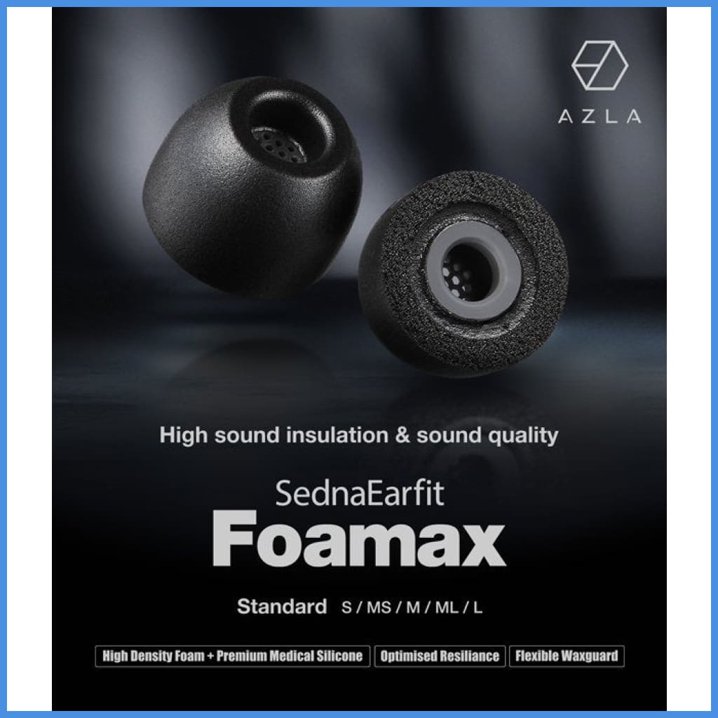 AZLA SednaEarfit Foamax Foam Eartips for Earphone 5 Sizes