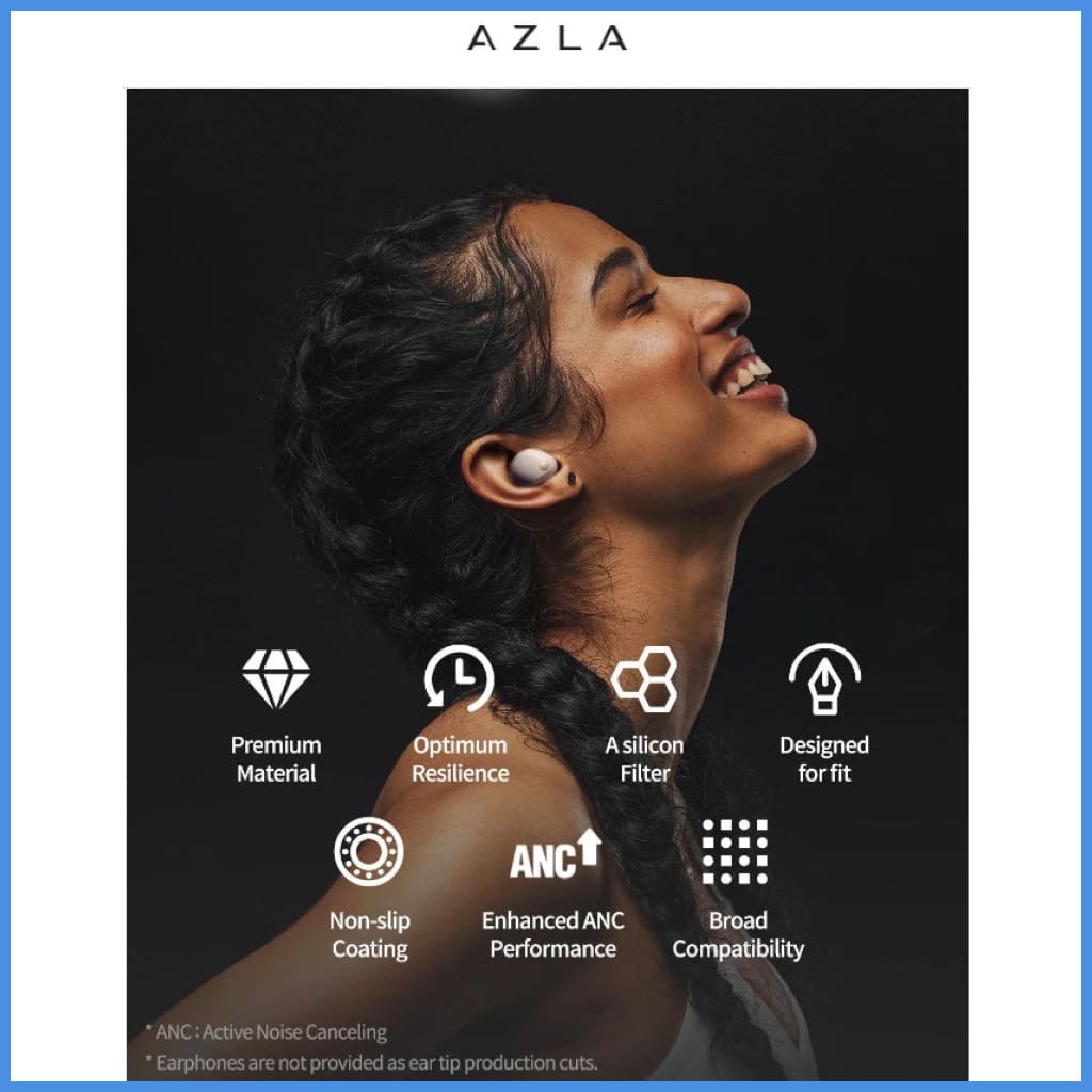 AZLA SednaEarfit Foamax Foam Eartips for Earphone 5 Sizes