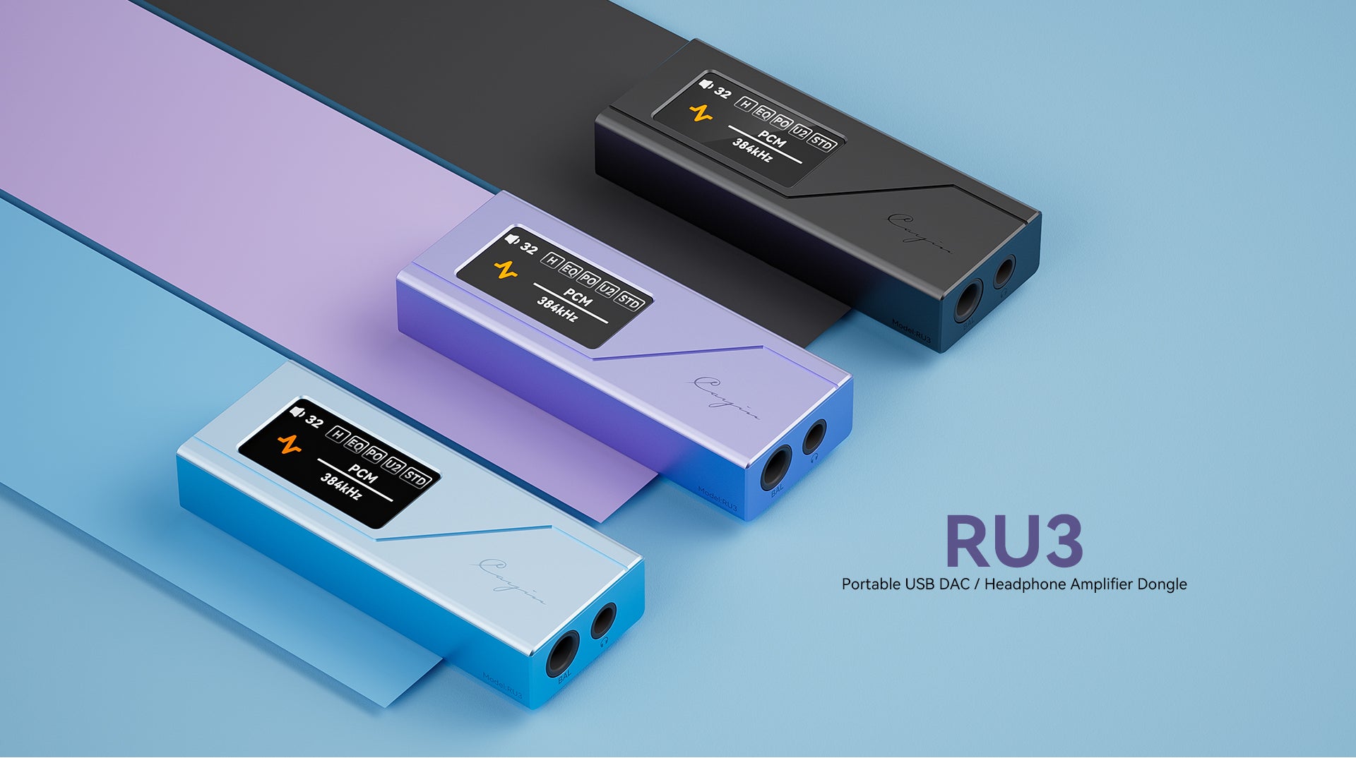 Cayin RU3 Portable USB DAC Earphone Amplifier Support 4.4mm 3.5mm Plug