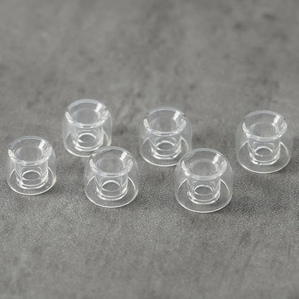 Divinus Prism Wide Bore LSR Eartips With 4-6mm Nozzle For In-Ear Monitor IEM Earphone 4 Sizes