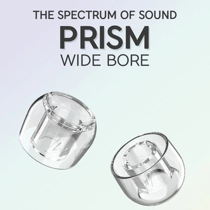 Divinus Prism Wide Bore LSR Eartips With 4-6mm Nozzle For In-Ear Monitor IEM Earphone 4 Sizes