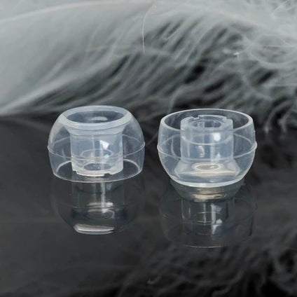 Divinus Prism Wide Bore LSR Eartips With 4-6mm Nozzle For In-Ear Monitor IEM Earphone 4 Sizes
