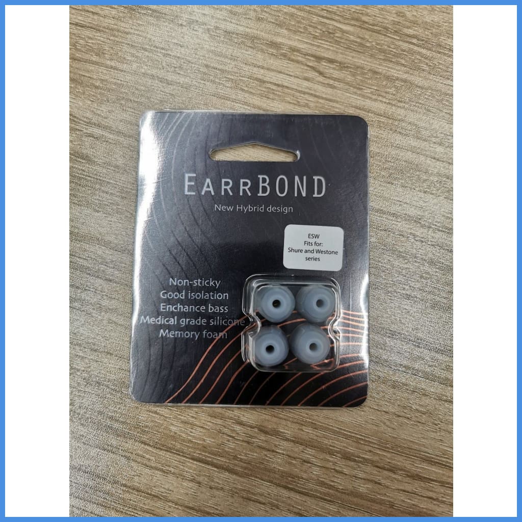 Earrbond Hybrid Silicon With Foam Inside Eartips 2 Pairs For Shure Westone Esw 3Mm Diameter -