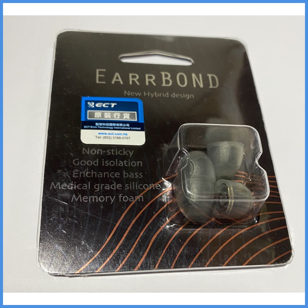 Earrbond Hybrid Silicon With Foam Inside Eartips 2 Pairs For Shure Westone Esw 3Mm Diameter - Asian