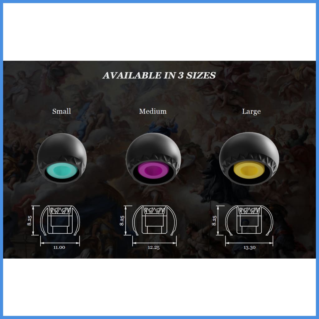 ELETECH Baroque Silicon Eartips 2 Pairs Per Pack - Eartip