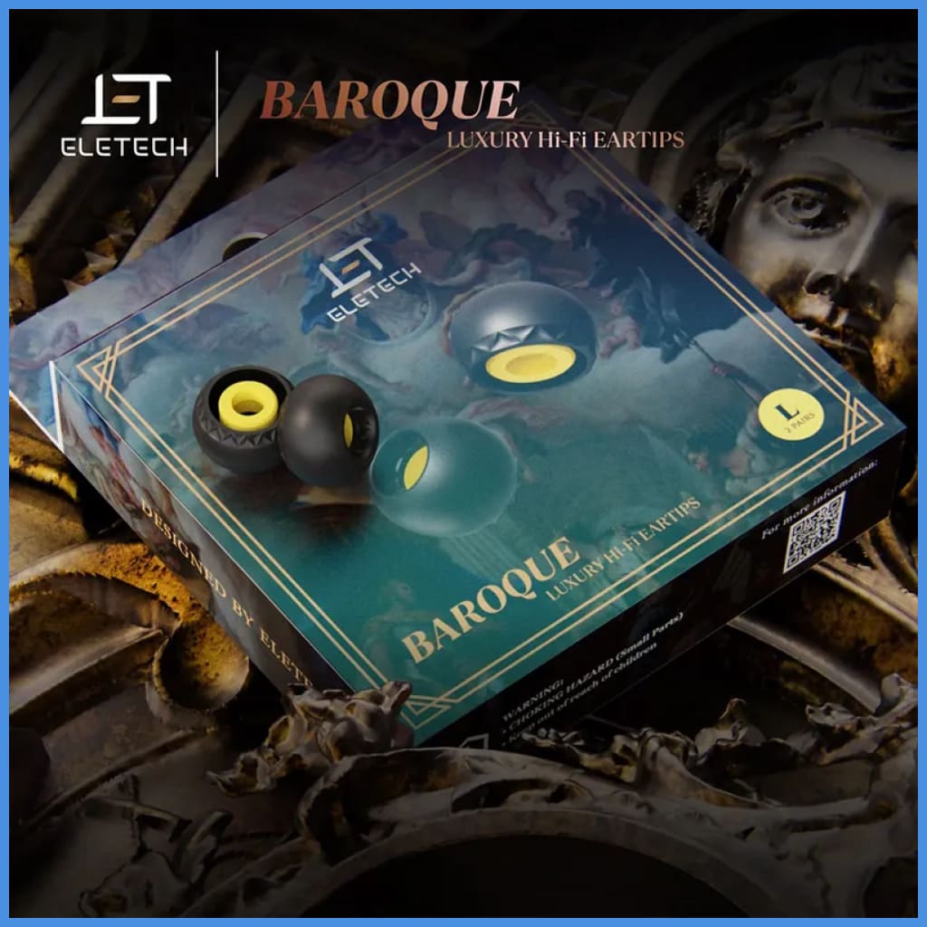 ELETECH Baroque Silicon Eartips 2 Pairs Per Pack - Eartip