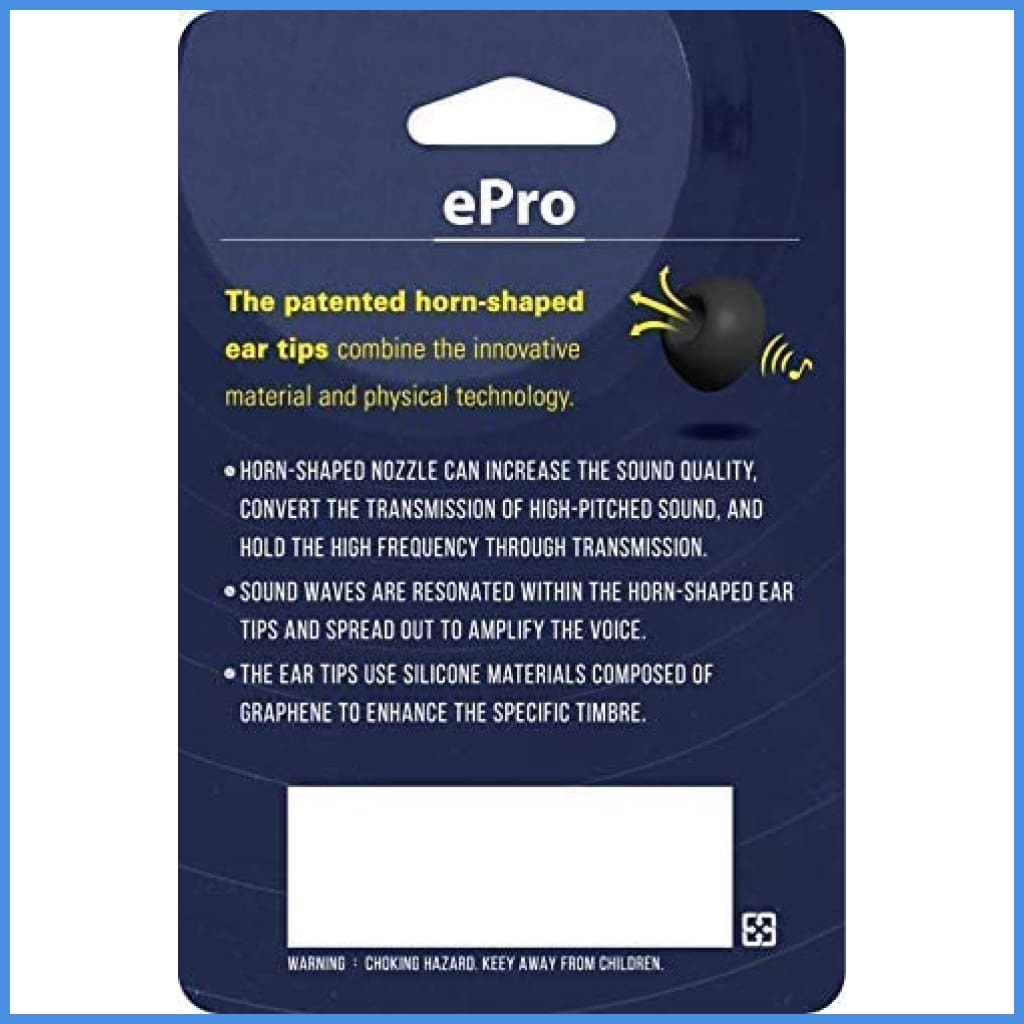 Epro Horn Shaped Tips E01 Silicon Eartips 2 Pairs For Iem In-Ear Monitor Earphone Eartip