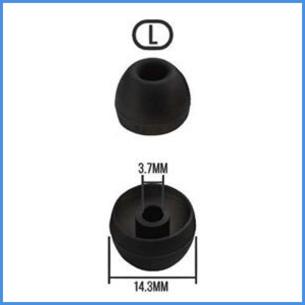 Epro Horn Shaped Tips Silicon Eartips 2 Pairs Large L (1 Pair) Eartip