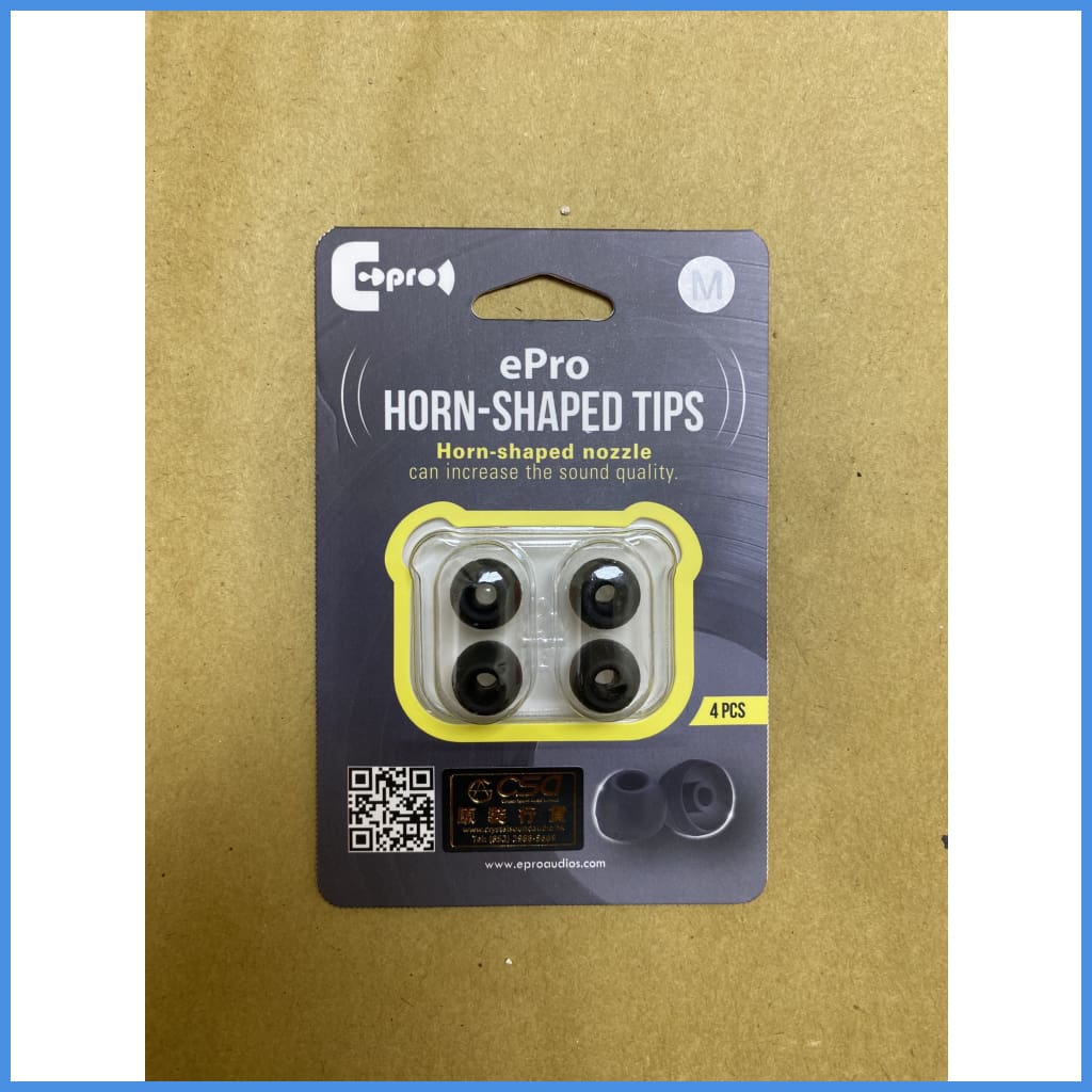 Epro Horn Shaped Tips Silicon Eartips 2 Pairs Medium M (2 Pairs) Eartip