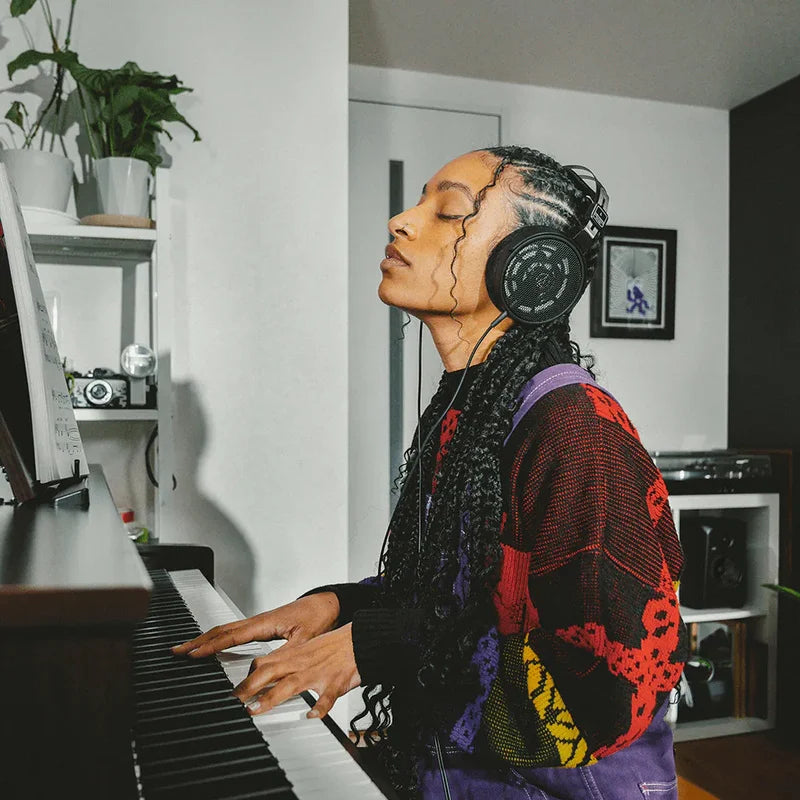 Audio Technica ATH-R30x Professional Open-Back Reference Wired Headphones with 3.5mm Cable 6.3mm Adapter