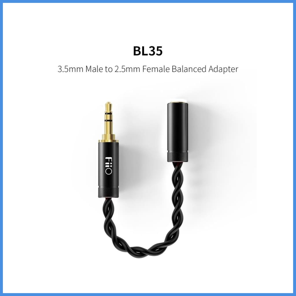 Fiio Bl35 3.5Mm Male To 2.5Mm Female Balanced Adapter