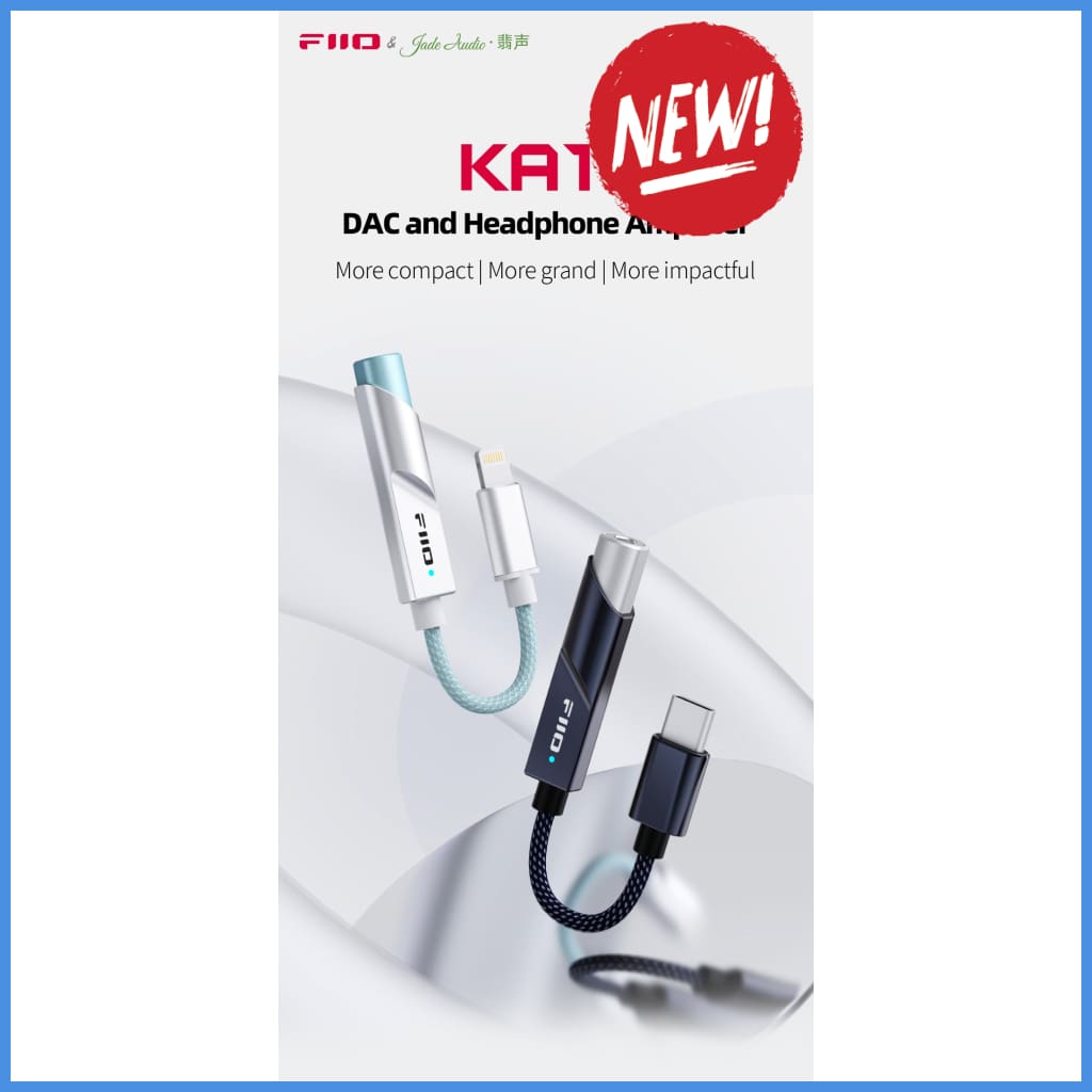 FiiO KA11 HiFi DAC Adapter for 3.5mm iPhone Android with