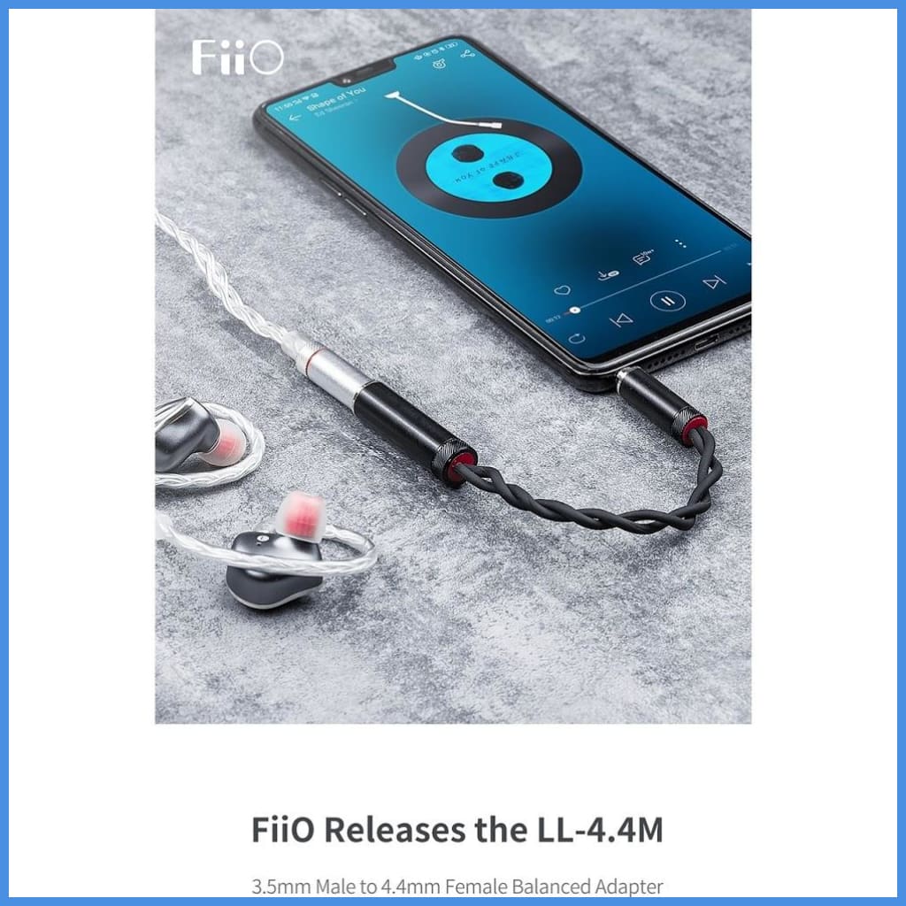 Fiio Ll-4.4M 4.4Mm Female Trrrs To 3.5Mm Male Adapter