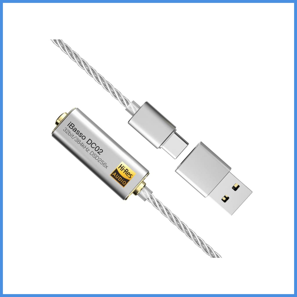 Ibasso Dc02 Hi-Res 3.5Mm Dac Cable Adapter For Type C Plug Amplifier