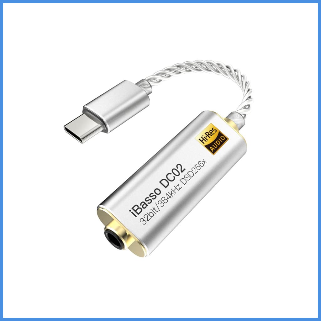 Ibasso Dc02 Hi-Res 3.5Mm Dac Cable Adapter For Type C Plug Amplifier