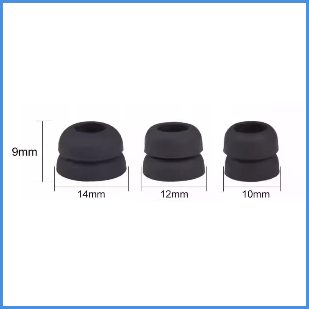 Jomo Audio Double Flanges Silicon Eartips Black Small Medium