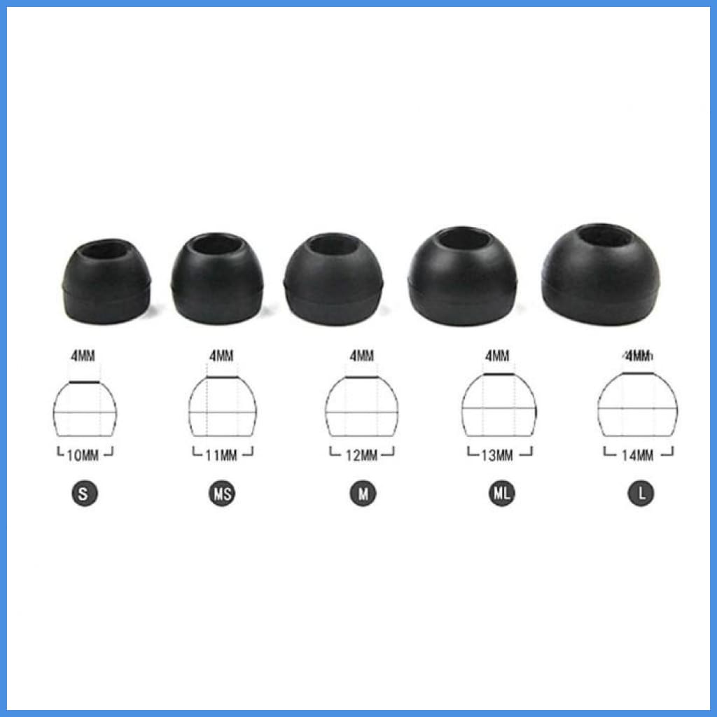 Jvc Spiral Dot Silicon Earphone Eartips 5 Sizes 3 Pairs Eartip