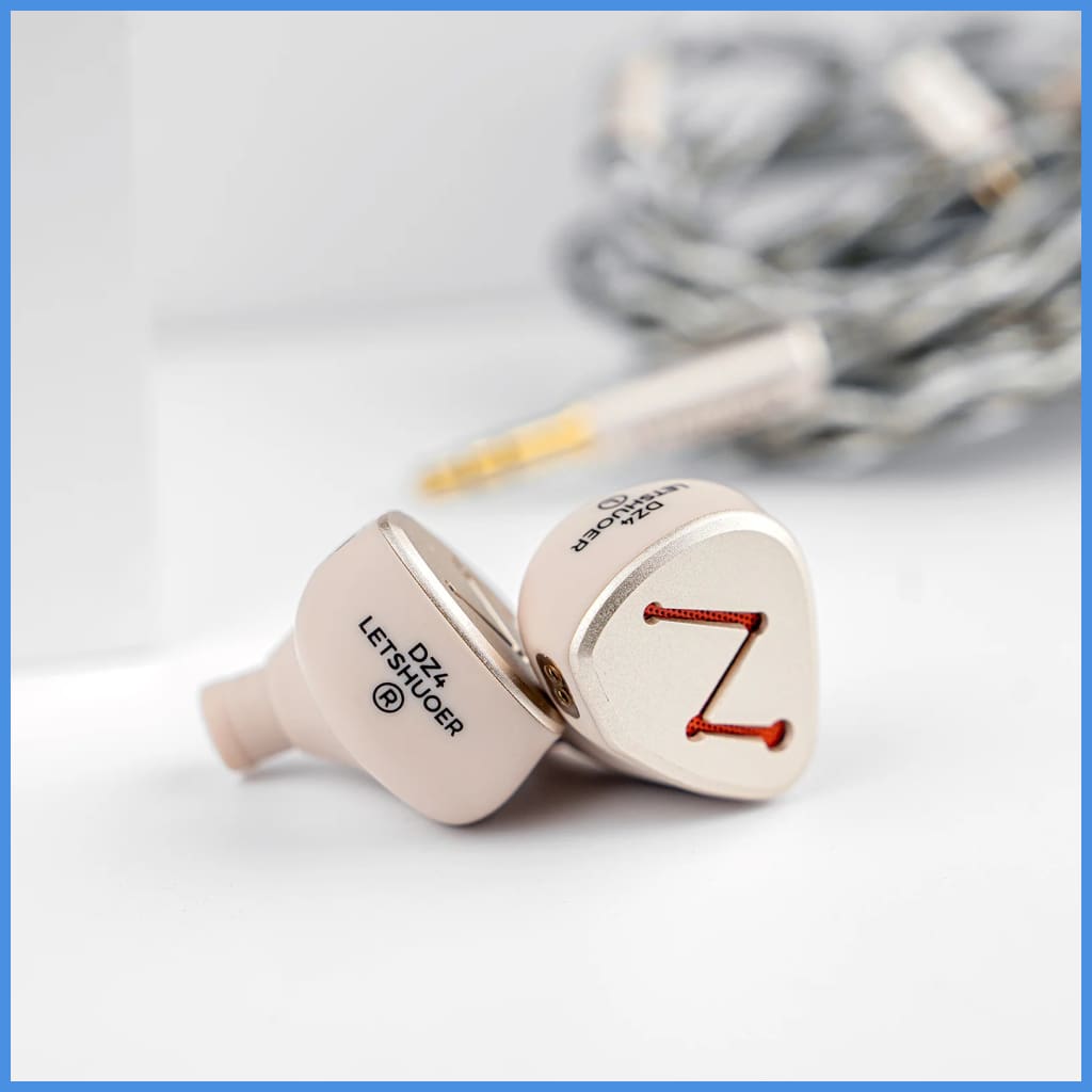 LETSHUOER DZ4 4-Driver In-Ear Monitor IEM Earphone with 3.5mm CM 2-Pin Cable