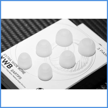 Nostalgia Audio XWB Extra Wide Bone Silicon Eartips 3 Pairs Per Pack SML 3 Sizes