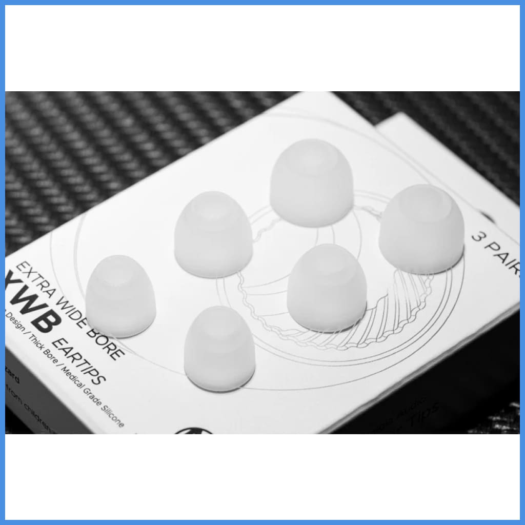 Nostalgia Audio XWB Extra Wide Bone Silicon Eartips 3 Pairs